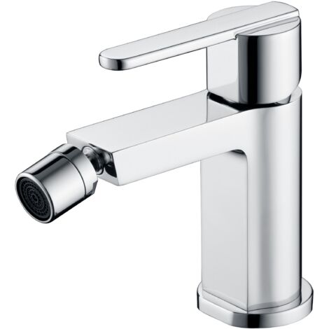 IMEX Mitigeur bidet en laiton chrome avec cartouche ceramique Ø28 mm et set 2 flexibles 3-8 pour installation rapide - Modele BDR001-2 (1/3)