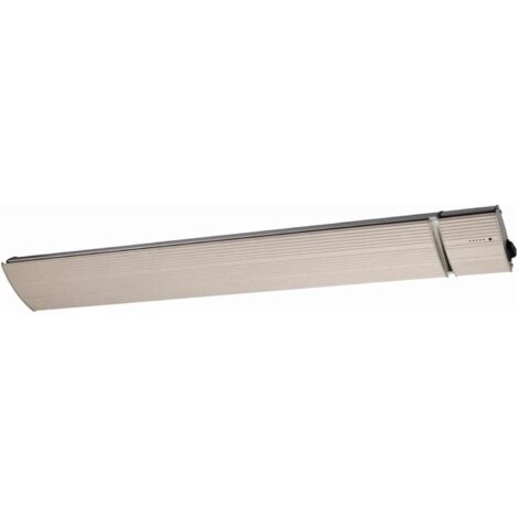 Sined White Heat 1800 1800w Radiateur Infrarouge Dexterieur En Aluminium Blanc Pas Demission De Lumiere Element Chauffant En Alliage Daluminium Extrude Revêtement Ceramique Blanc Ip65