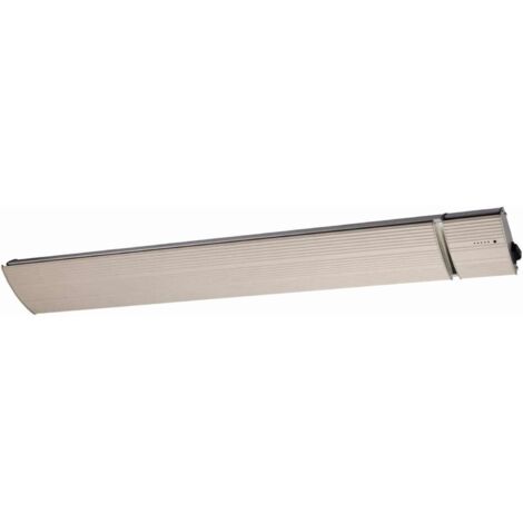 Sined White Heat 2400 Radiateur Infrarouge Mural Avec Puissance 2400w Blanc Pas Demission De Lumiere Element Chauffant En Alliage Daluminium Extrude Revêtement Ceramique Telecommande Ip65