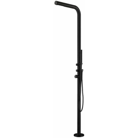 Douche Extérieure En Acier Inoxydable No Cm 221x18x56 Sined Doccia Budoni Nera