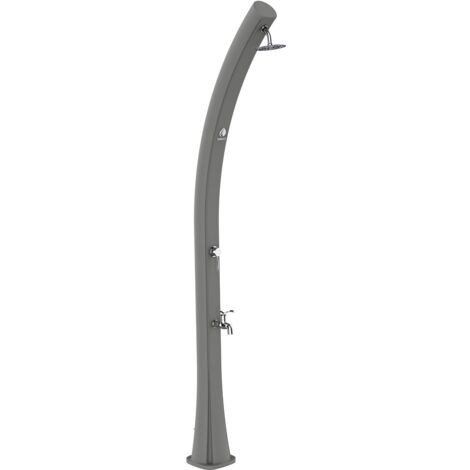 Douche solaire de piscine 25L avec lave-pieds – PEHD résistant UV – Pomme de douche anti-calcaire – Hauteur 226 cm – Sined