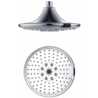 Sined Led 3 Pomme De Douche Ronde a Effet Pluie De 24 Cm Avec Led Et 3 Fonctions De Jet Gris