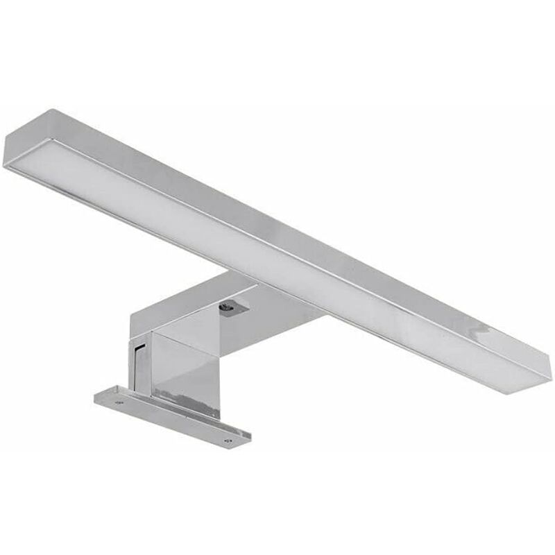 Lampada led specchio bagno 30 cm luce naturale 4000K cromata