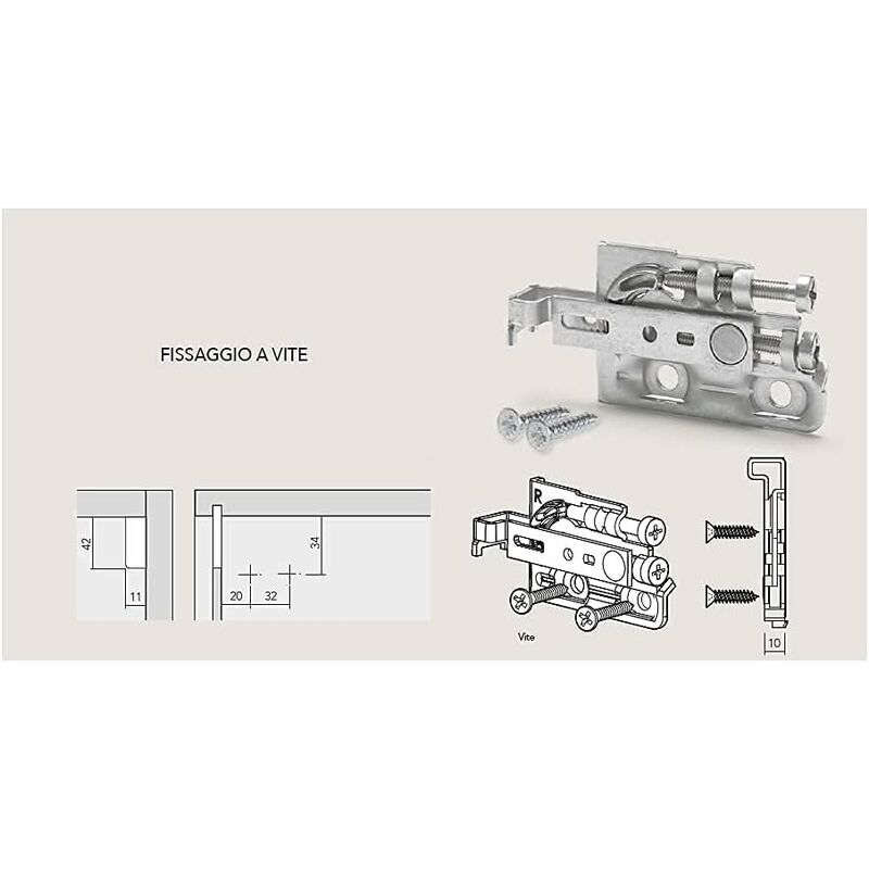 ATTACCAGLIE P/BARRE P/PENSILI | M&T 900 (100PZ)