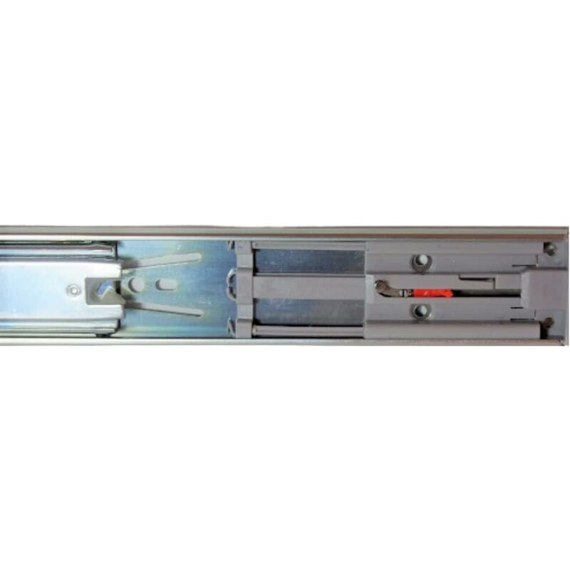 Evo – 300mm Coppia Guide Scorrevoli H45 a Sfere con Chiusura Standard -  Binari Cassetto con Estrazione Totale - Portata 50Kg