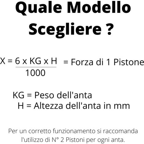 Pistone braccetto Molla A Gas Mobili Lift Apertura Verso L' Alto 12Kg  Interasse 276Mm