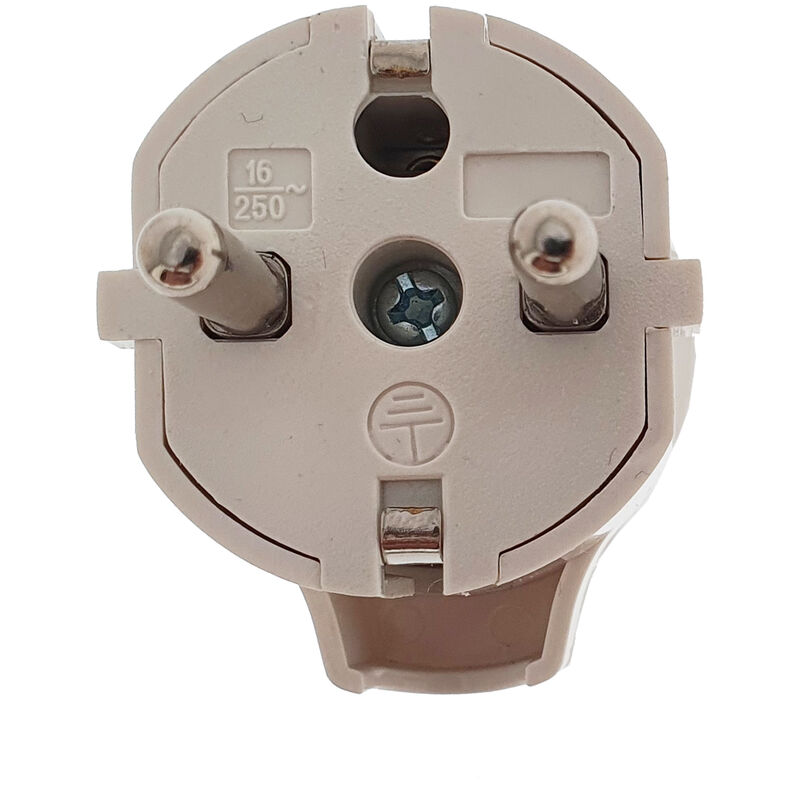 Ladron schucko con interruptor 10a/16a 4.8mm 3 tomas blanco onlex