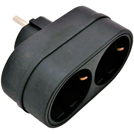 Adaptador Enchufe Tipo C (EU) Cabezal Plano Con Cable Recto a Enchufe Tipo G  (UK) - efectoLED