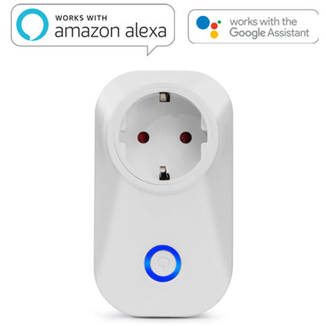 Enchufe Toma Inteligente Smart Wifi Alexa 10a 220v Domotica Color Blanco