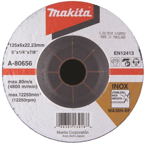 Lot de 12 disques à tronçonner pour meuleuse Ø125mm - MAKITA B-45733