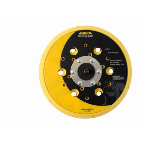 Mirka – Plateau net Ø150 mm auto-agrippant 48 trous pour ponçage bois dur – Système d'aspiration centralisé – 8292605011