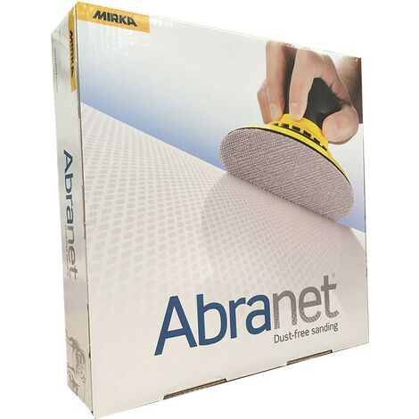 Mirka – Disque abrasif auto-agrippant 225 mm – Grain P240 – Lot de 25 disques – Pour ponçage bois dur et métaux non ferreux
