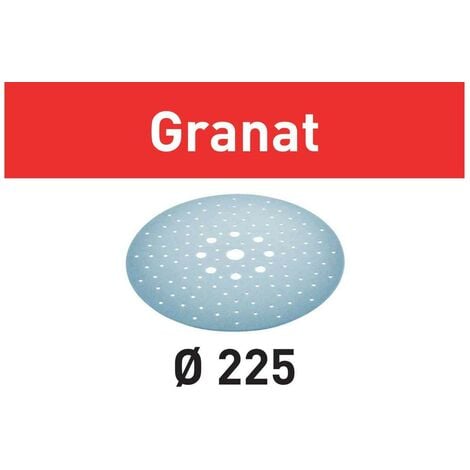 Lot de 5 disques abrasifs Granat STF D225 mm Grain 120 - Festool 205666