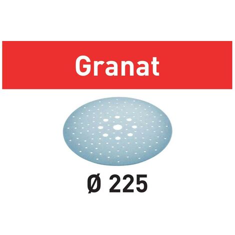 Festool – Disque abrasif de ponceuse 225 mm grain P220 – Boîte de 25 disques pour ponçage enduits plâtre et ciment – 205662