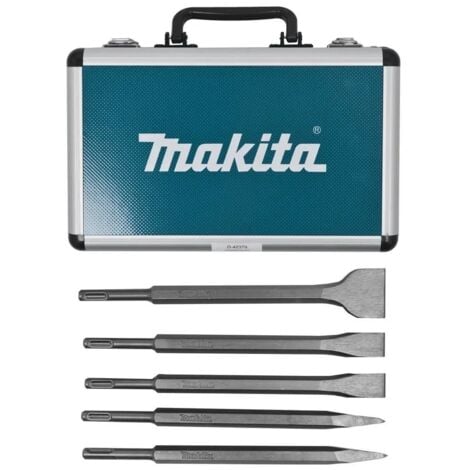 Coffret 2 pointes, 2 burins, 1 burin large SDS-PLUS pour béton - Makita D-42379