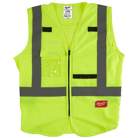 Gilet haute visibilté jaune taille mixte L/XL - Milwaukee 4932471890