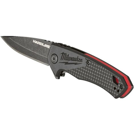 Couteau pliant HARDLINE 64mm lame lisse - Milwaukee 4932492452