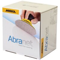 Mirka – Boîte de 50 disques abrasifs auto-agrippants Ø 125 mm – Grain 320 – Ponçage à sec pour composites et laques – Longue durée de vie