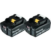 Pack de 2 batteries MAKITA BL1850B 197288-2 - 18 V - 5 Ah - Li-ion avec témoin de charge