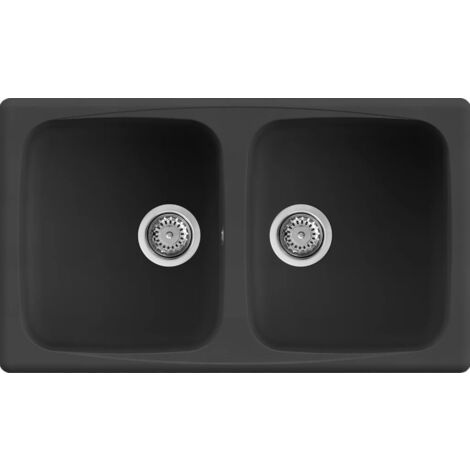 Lavello MASTER 450 86X50 2 vasche NERO 40