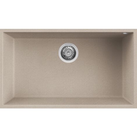 Lavello QUADRA 130 76x44 1 vasca AVENA 51 SOTTOTOP