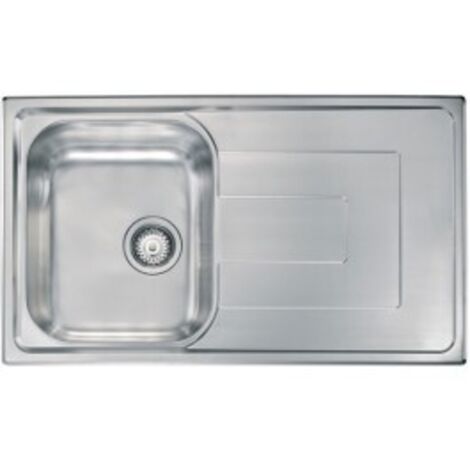 Lavello COMO 86X50 1 vasca + gocciolatoio ACCIAIO INOX (1/5)