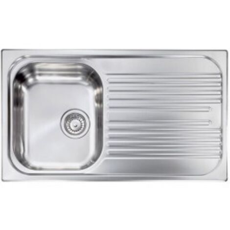 Lavello ATLANTIC 86X50 1 vasca sinistra+ gocciolatoio ACCIAIO INOX