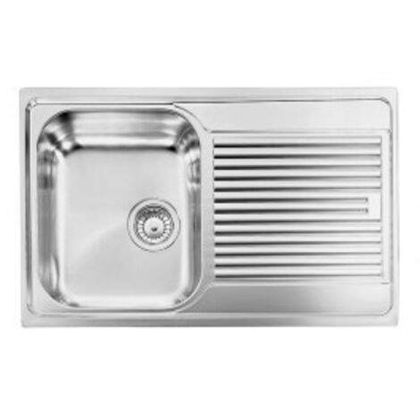 Lavello ZENITH 210 79x50 1 vasca sinistra+ gocciolatoio ACCIAIO INOX (1/5)