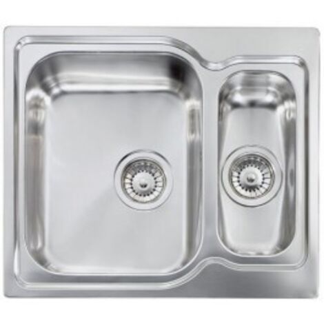 Lavello MATICO 58X50 2 vasche sinistre ACCIAIO INOX (1/5)
