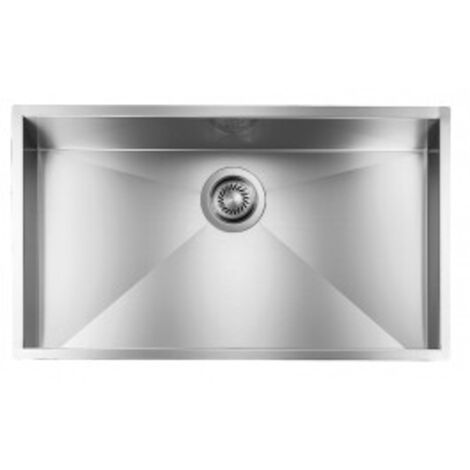 CM 011926XCSSP Serie FiloQuadra 3'' Lavello Acciaio Inox Satinato da incasso Filotop 1 Vasca 77X45cm (1/5)