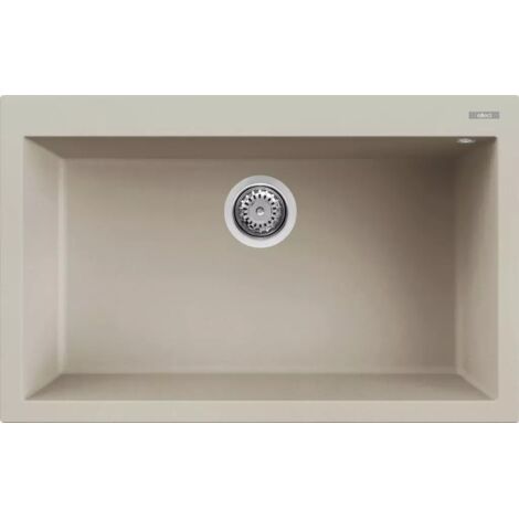 Lavello QUADRA 130 79x50 1 vasca CHAMPAGNE 95 (1/2)