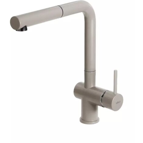 Elleci Stream Plus. Tipo di beccuccio: Estraibile, Colore del prodotto: Champagne, Materiale del rubinetto: Keratek. Altezza sopra la superficie di fissaggio (max): 31 cm, Distanza tra f... - MKKSTP95 (1/2)