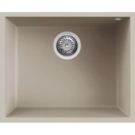 Lavello QUADRA 105 54x44 1 vasca CHAMPAGNE 95 SOTTOTOP (1/2)