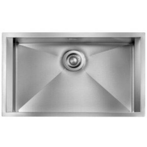 Lavello FOCUS 3" 1 vasca ACCIAIO INOX INCASSO SOTTOTOP 77X45 prof. 19 (1/5)