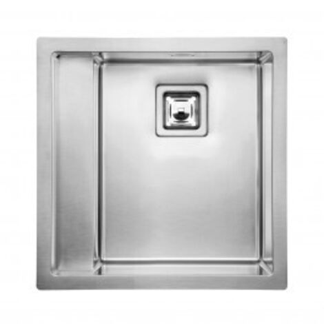 Lavello CALYPSO F3" 1 vasca destra ACCIAIO INOX incasso SLIM 51X51 prof. 19 (1/5)