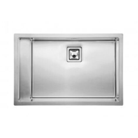 Lavello CALYPSO F3" 1 vasca destra ACCIAIO INOX incasso SOTTOTOP 78X51 prof. 19 (1/5)