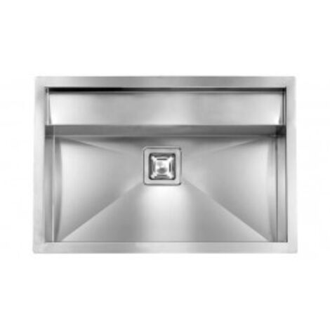 Lavello ARIEL F3" 1 vasca ACCIAIO INOX incasso SOTTOTOP 77X50 prof. 19 (1/5)