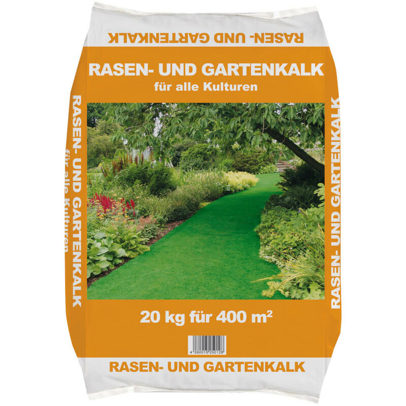 Rasen und Gartenkalk 20 kg Naturkalk Kohlensaurer Kalk