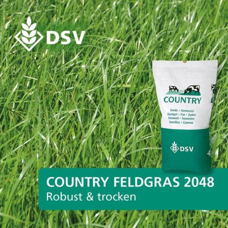 DSV COUNTRY Feldgras 2048 Robust & Trocken 20 kg Weidesamen Grassamen  Saatgut