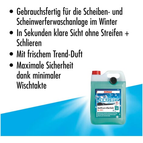 SONAX AntiFrost plus Klarsicht bis -20 C° Ice-fresh 5 l Scheiben