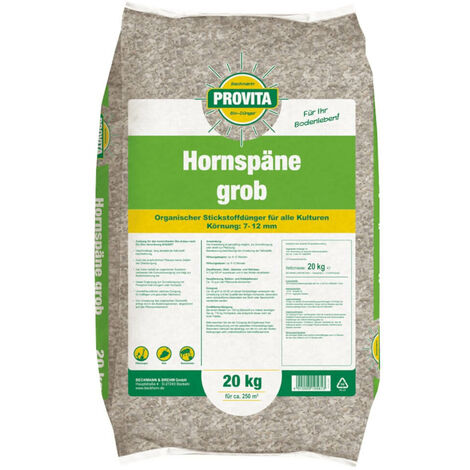 Provita Hornspäne grob 20 kg Bio-Hornspäne Pflanzendünger Kulturendünger