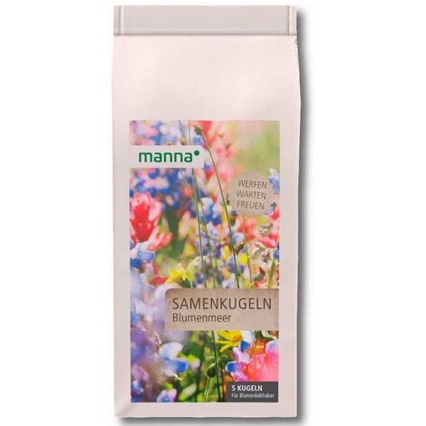 Manna Samenkugeln Blumenmeer 5 Kugeln Blumenmischung Gartenblumen Saatbomben