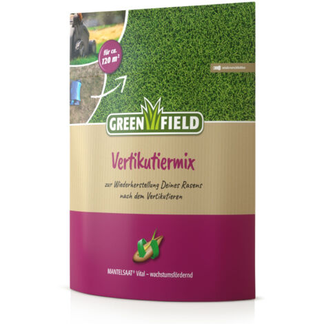 Greenfield Vertikutiermix Mantelsaat Vital 2,5 kg Rasensamen Vertikutierhilfe
