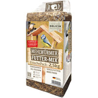 DELICIA® Mehlwürmer Futter-Mix 2,5 kg Gartenvögel Vogelfutter Nahrzungsergänzung