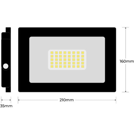 2 Projecteurs LED 50W Ipad Blanc froid 6500K Haute Luminosité