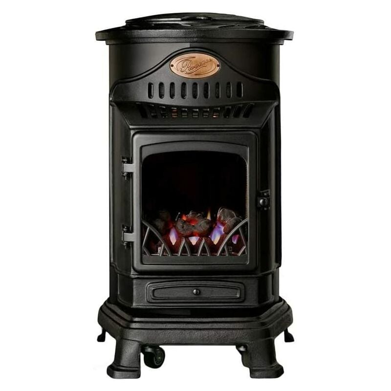 Estufa Gas Provence negro fireside 34 kw universal calefactor auxiliar estilo antiguo modelo 2019