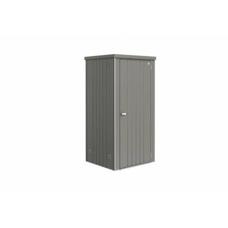 Armario Metalico Biohort Alto Jardin Color Gris Cuarzo Metalizado 90