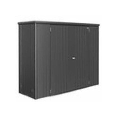 Armario Metalico Biohort Alto Jardin Color Gris Oscuro Metalizado 230