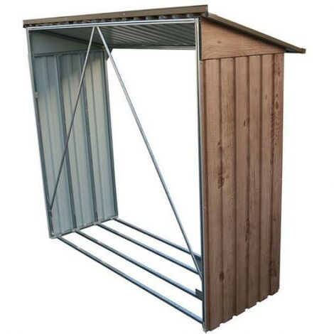 LeÃ±ero Para Casetas Metalicas Duramax Marron Imitacion Madera