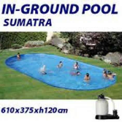 Piscina Gre Ovalada Enterrada Kpeov6027 Piscinas Gre 1.20 Alto X 6 X 3.20 Mts Sumatra